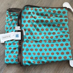 NEW KicKee Cookie Print Toddler Blanket
